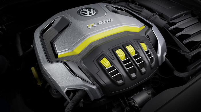 Το 2λιτρο TFSI μοτέρ αποδίδει στο πρωτότυπο Golf R 400 ίππους και επιτρέπει στο όχημα να κάνει το 0-100 χλμ./ώρα σε μόλις 3,9 δλ.
